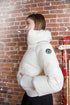Ellabee Teen Double Zipper Bomber in Ivory